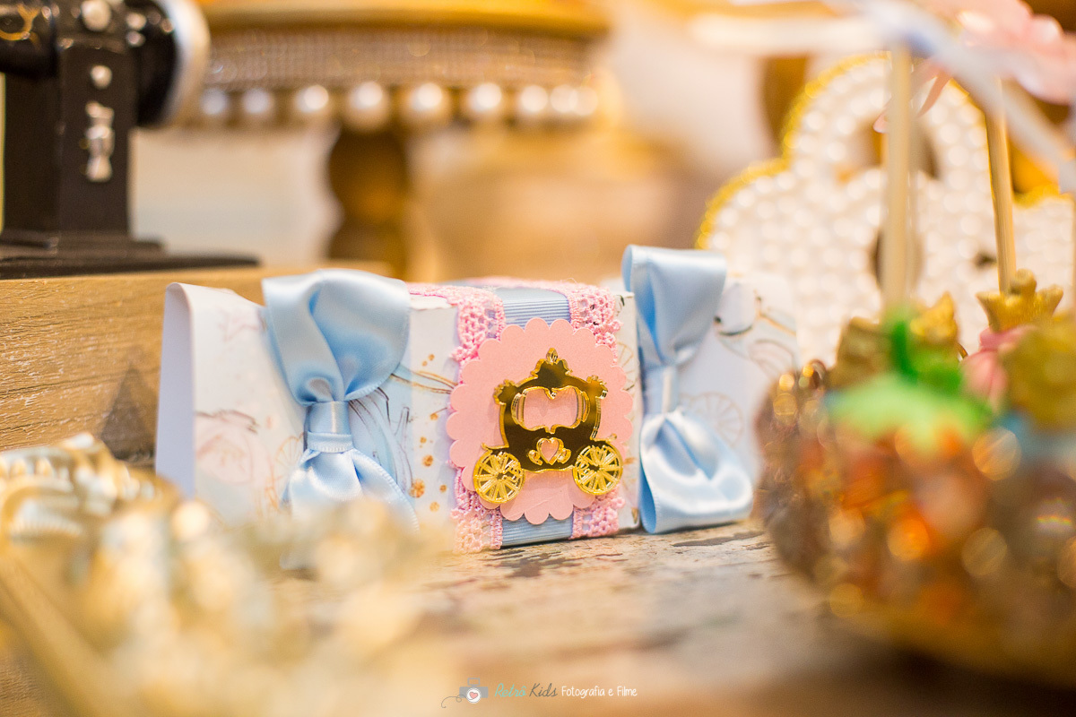 doces personalizados com o tema Cinderela no Buffet Miniland Tatuapé SP