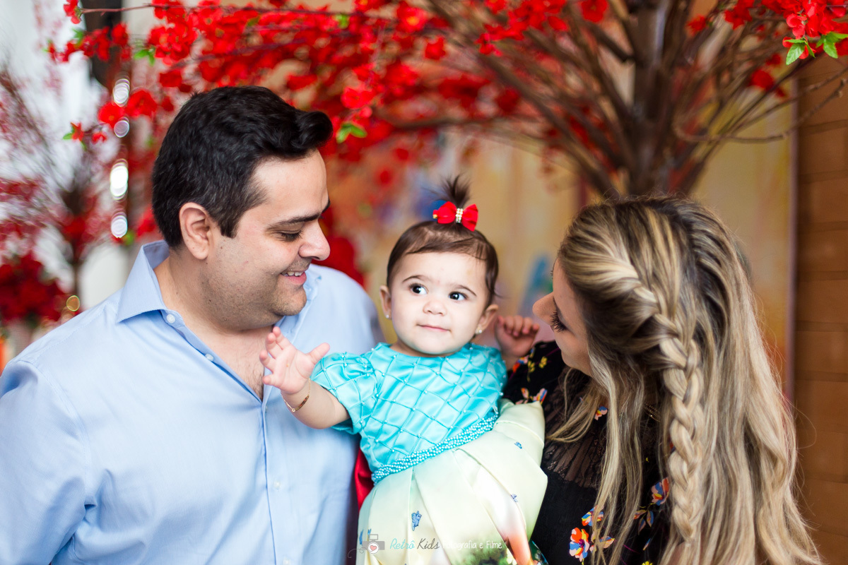 Retrato da família no Buffet Festa Park