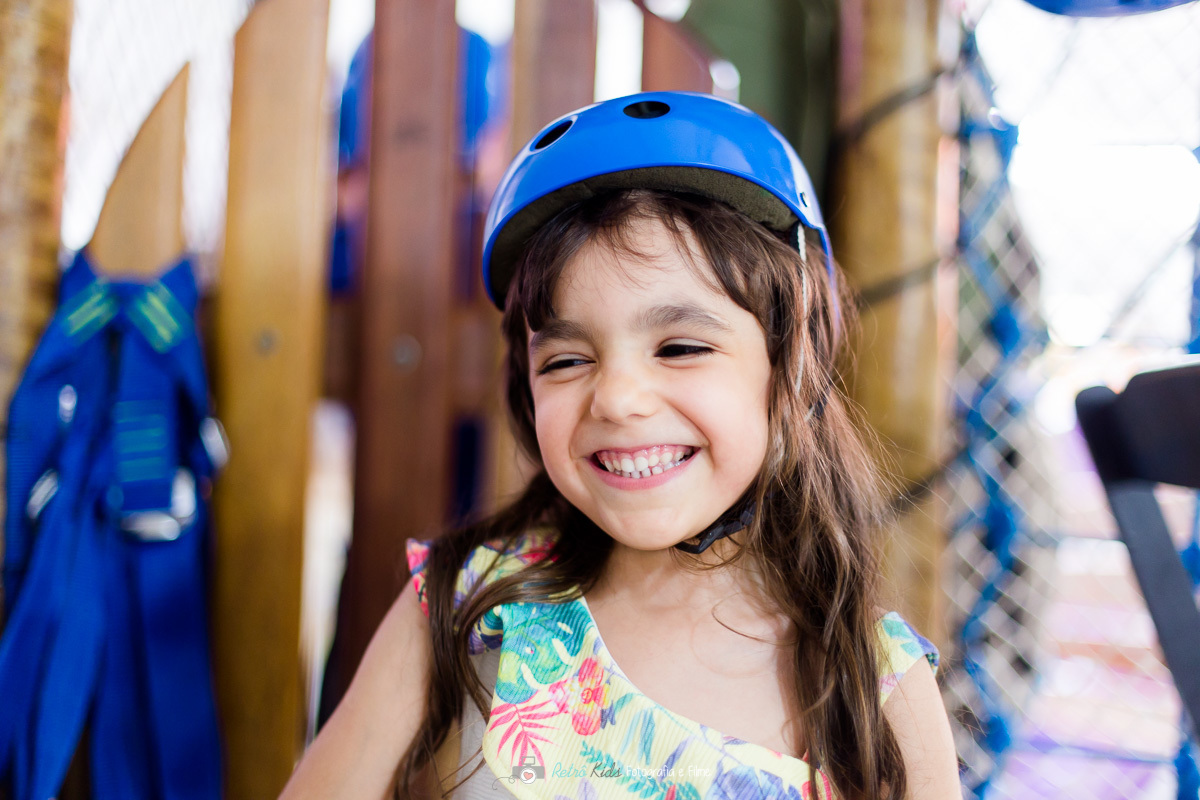 Laura brincando no Espaço Jack Kingdom em Santo André SP