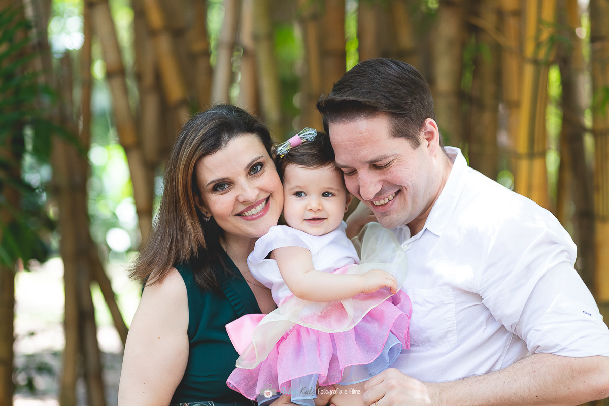 Retrato ao ar livre da família