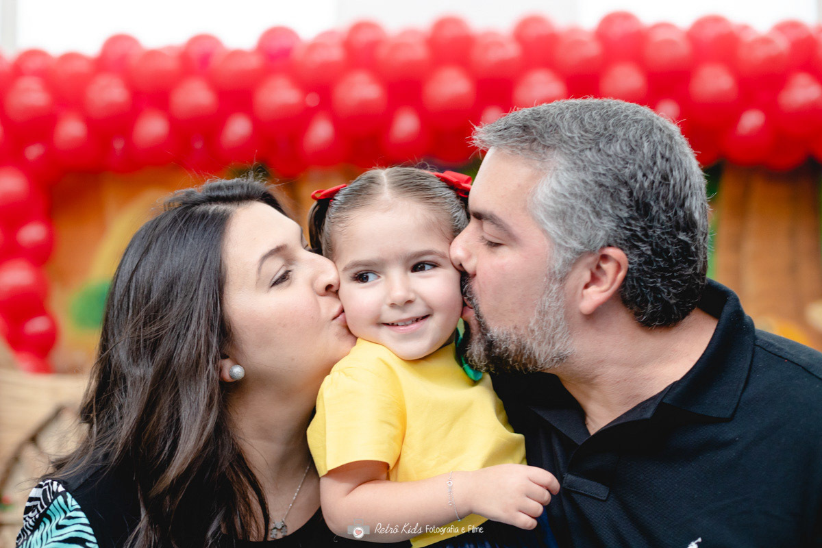 FOTOGRAFIA DA FESTA INFANTIL DA LUISA PARA COMEMORAR SEUS 3 ANOS DE IDADE NO BUFFET BILLY WILLY EM MOEMA SP