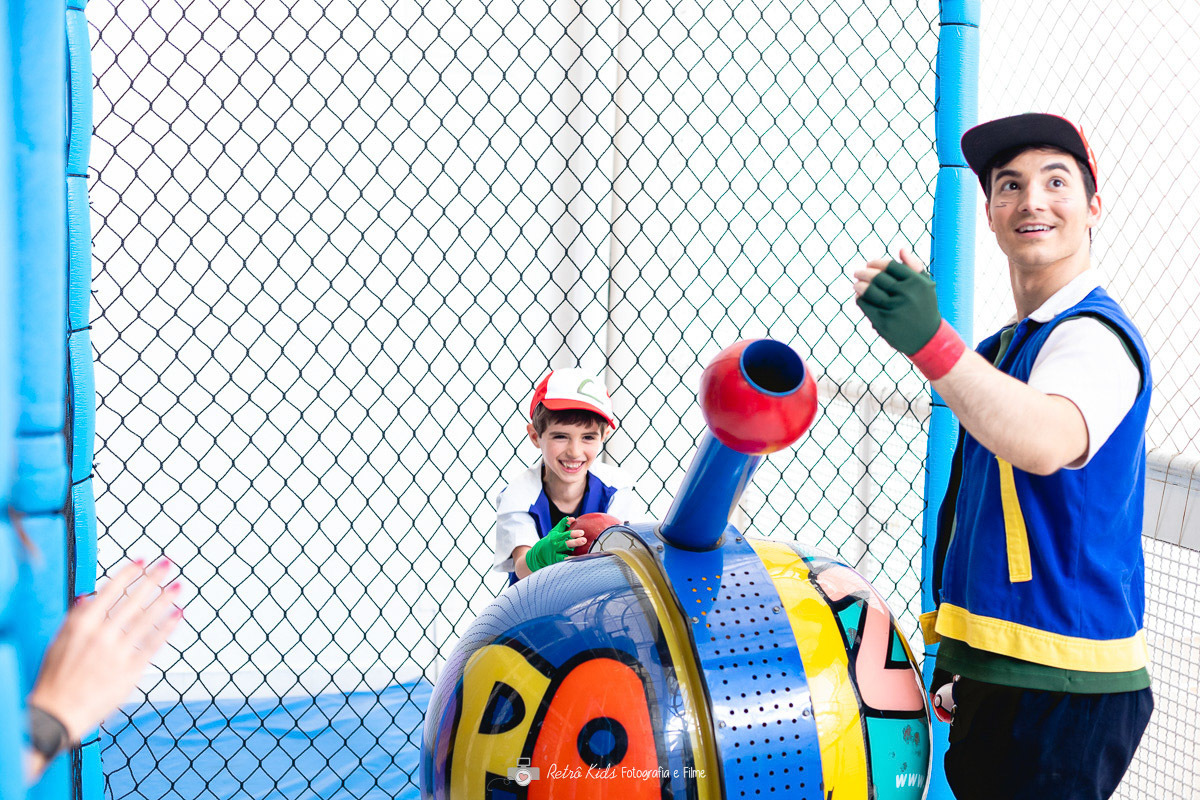 PERSONAGENS POKEMON NA FESTA INFANTIL DO BUFFET FUNNY DAYS MOEMA SP