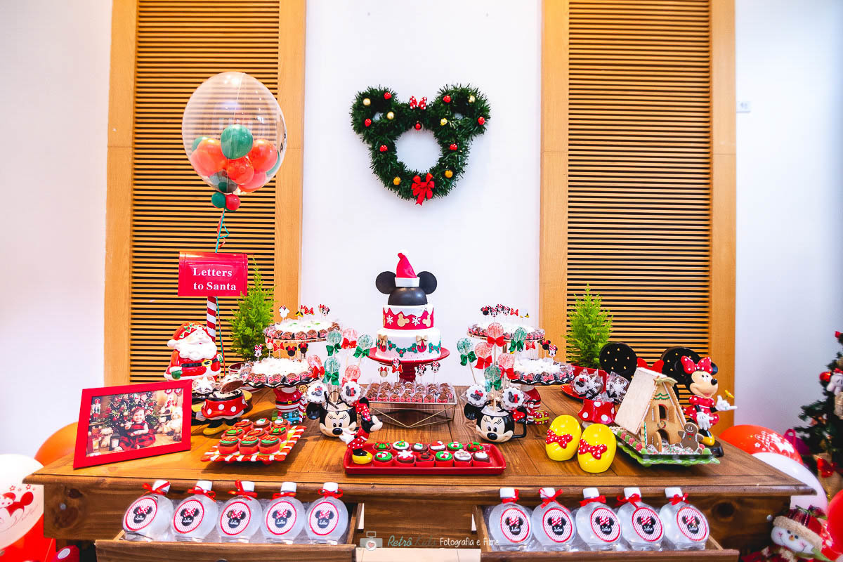 MESA PERSONALIZADA DA MINNIE NATALINA