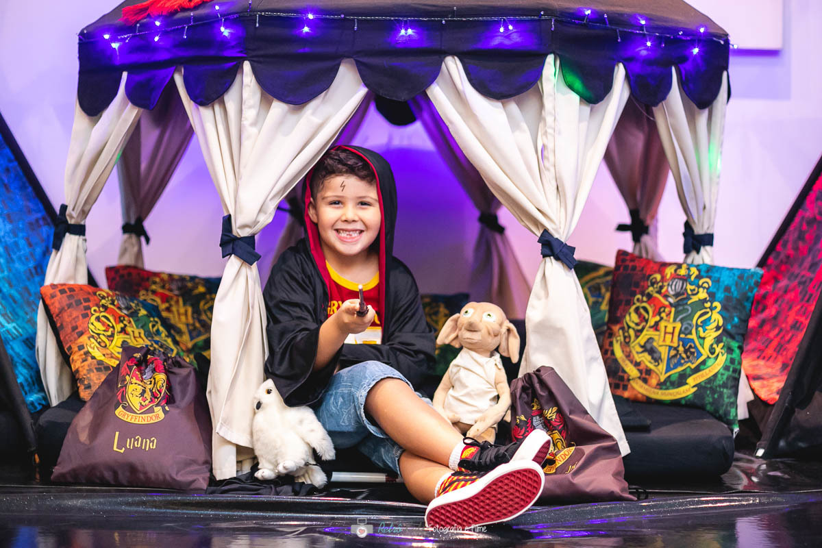 FESTA DO PIJAMA COM O TEMA HARRY POTTER