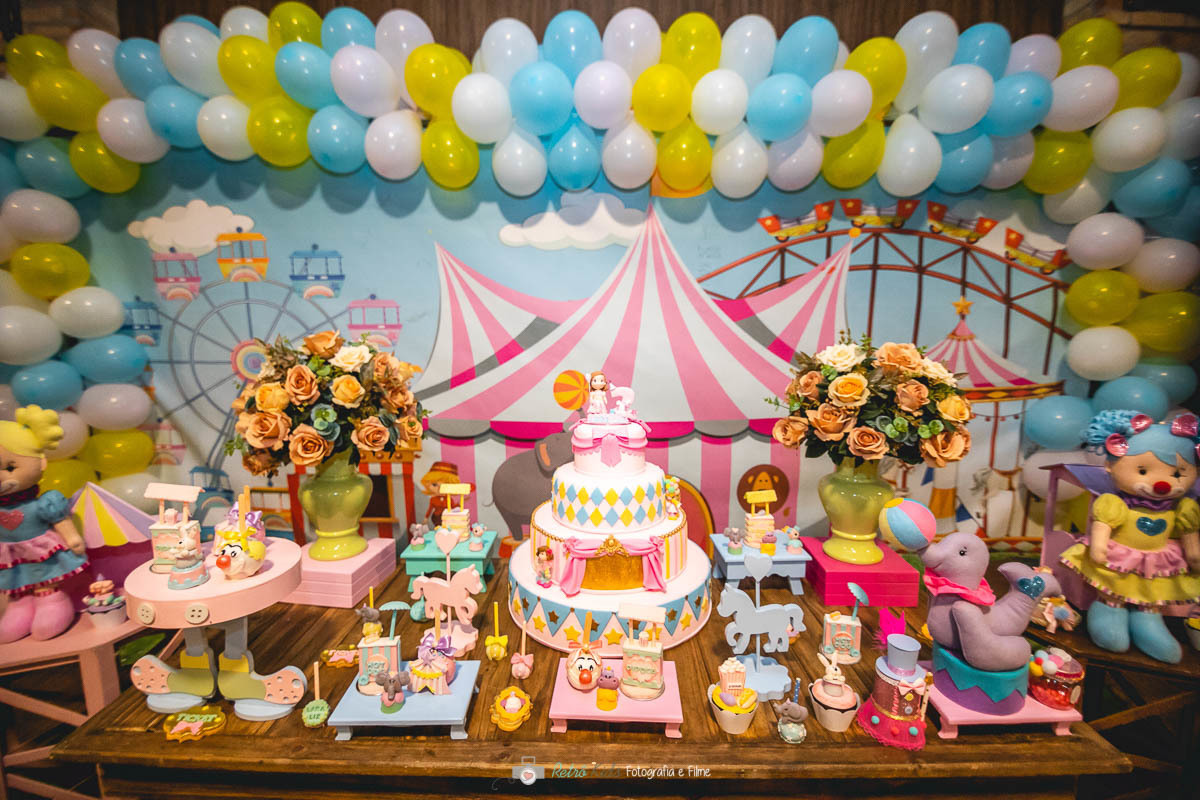 DECORAÇÃO FESTA INFANTIL TEMA CIRCO