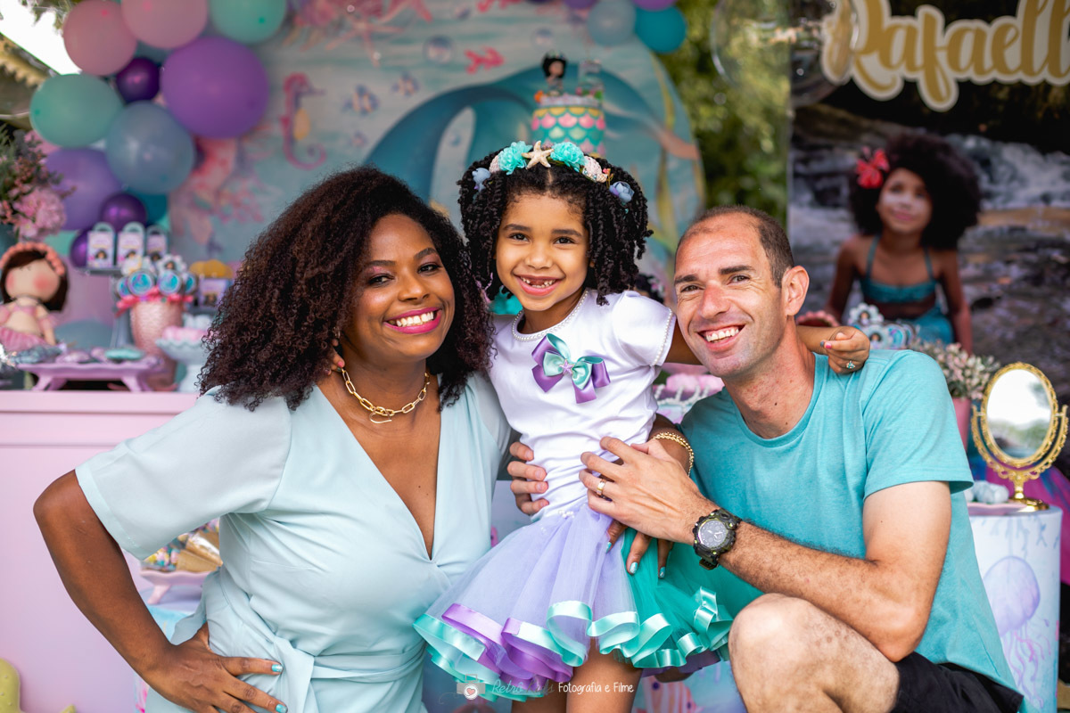 MESA DECORADA DA PEQUENA SEREIA