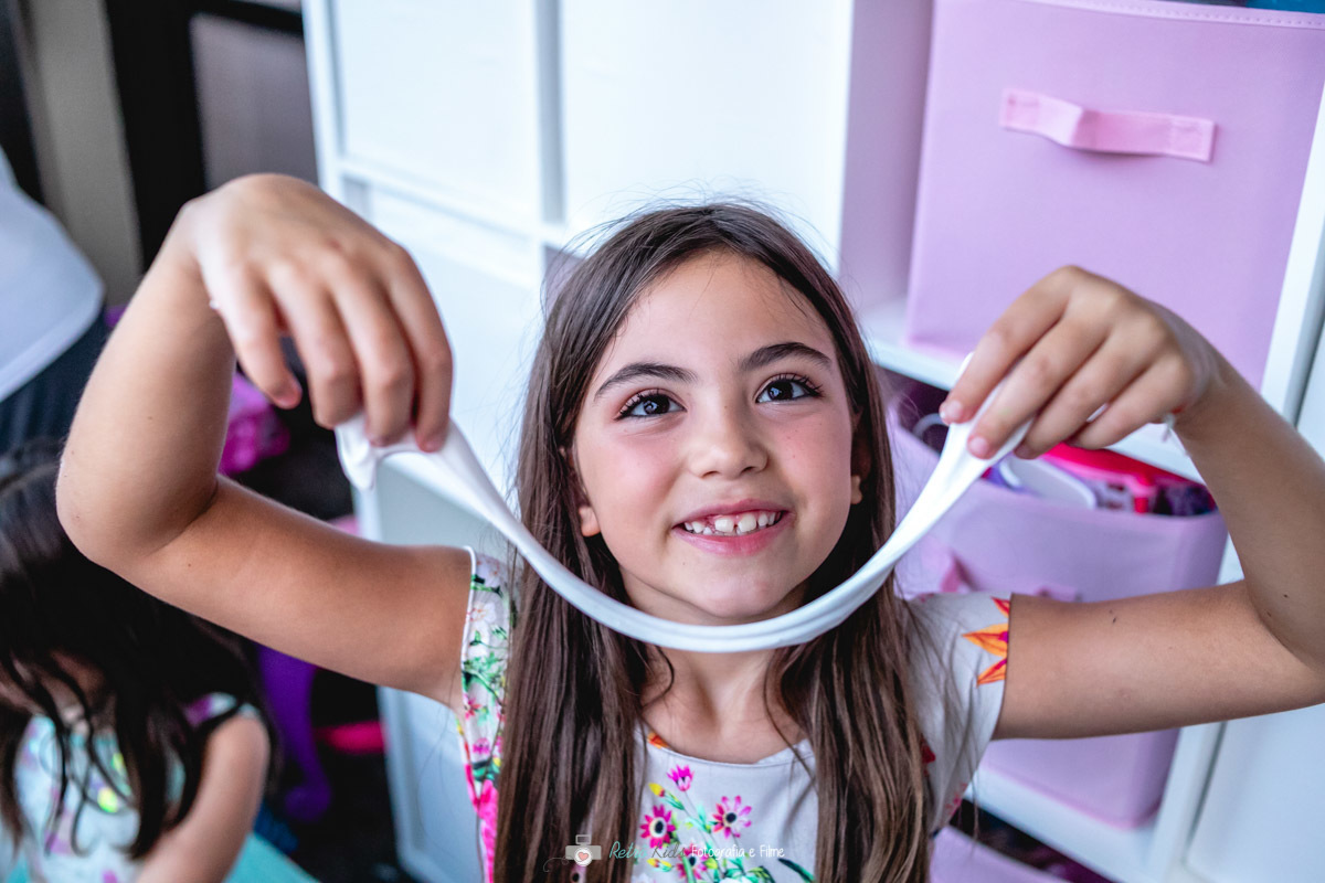 BRINCADEIRA DE SLIME EM FESTA INFANTIL
