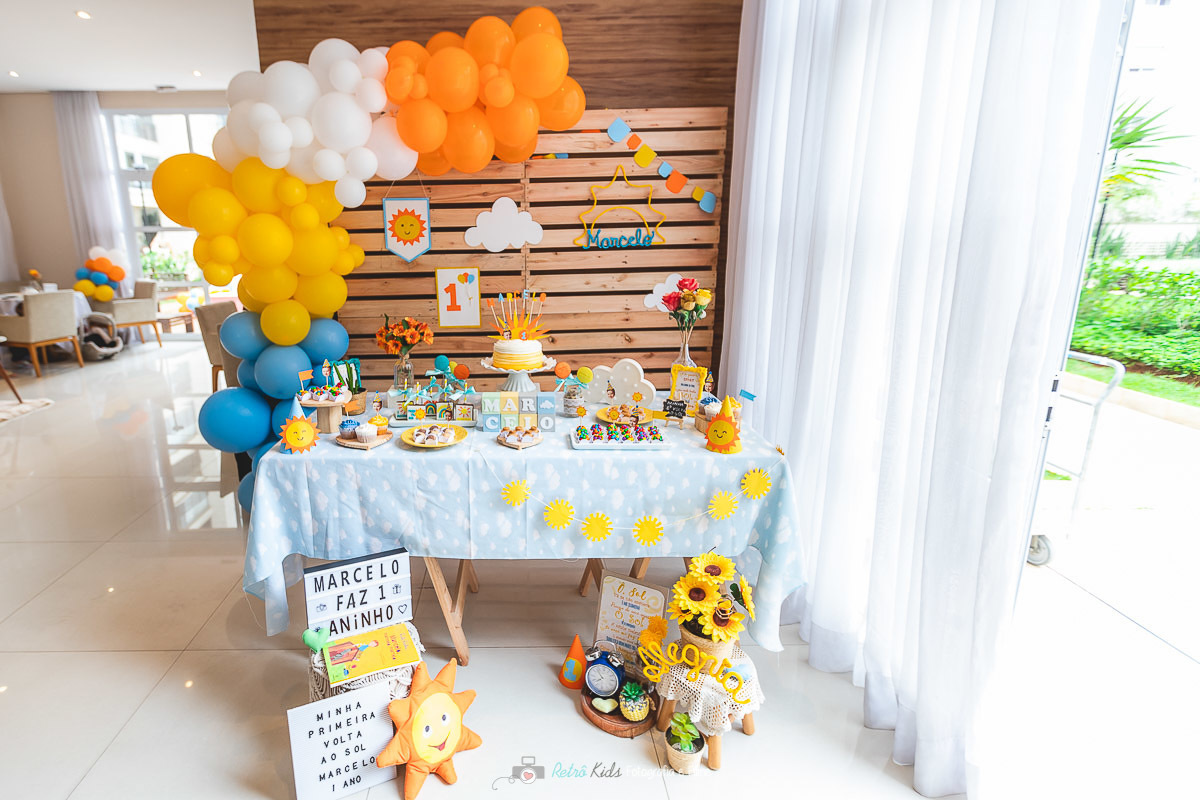 Festa primeira volta ao sol ideias