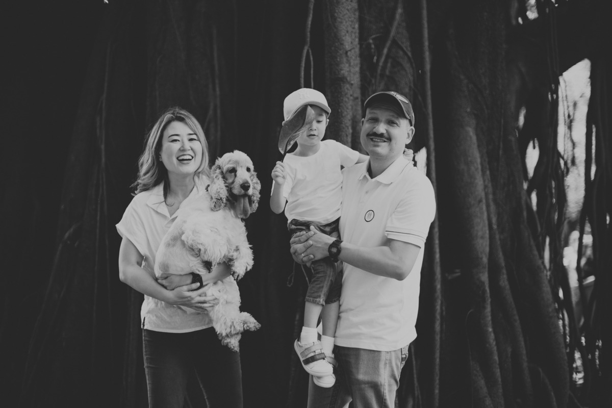 Parque do Ibirapuera - São Paulo - SP ensaio família Leonardo Camila Kobata