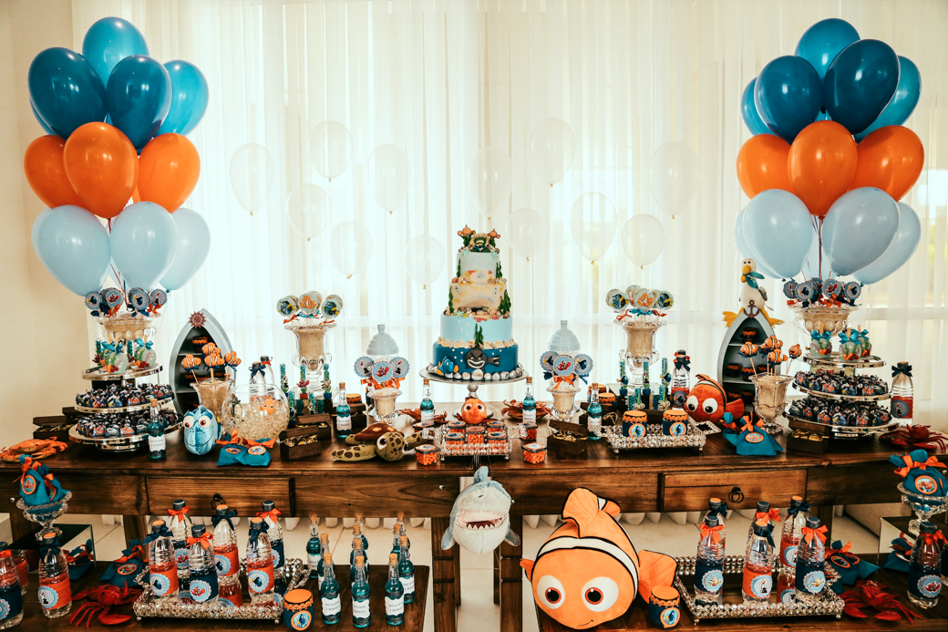 Aniversário 1 ano Felipinho decoração procurando nemo mãe Fernanda Avena Vetroni Camila Kobata fotografia infantil kids