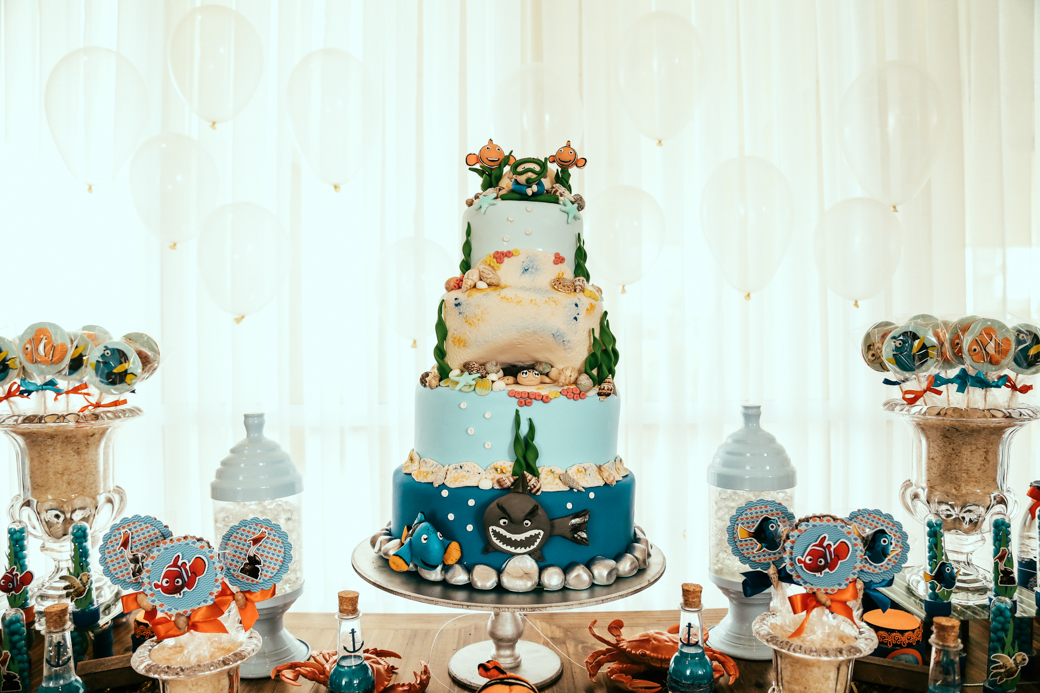 Aniversário 1 ano Felipinho decoração procurando nemo mãe Fernanda Avena Vetroni Camila Kobata fotografia infantil kids