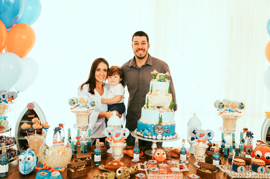 Aniversário 1 ano Felipinho decoração procurando nemo mãe Fernanda Avena Vetroni Camila Kobata fotografia infantil kids
