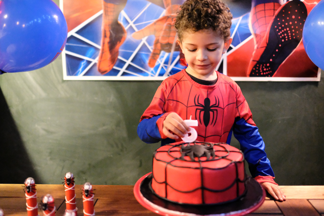 aniversario infantil fotografia Emerson Homem Aranha