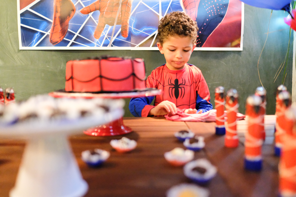 aniversario infantil fotografia Emerson Homem Aranha