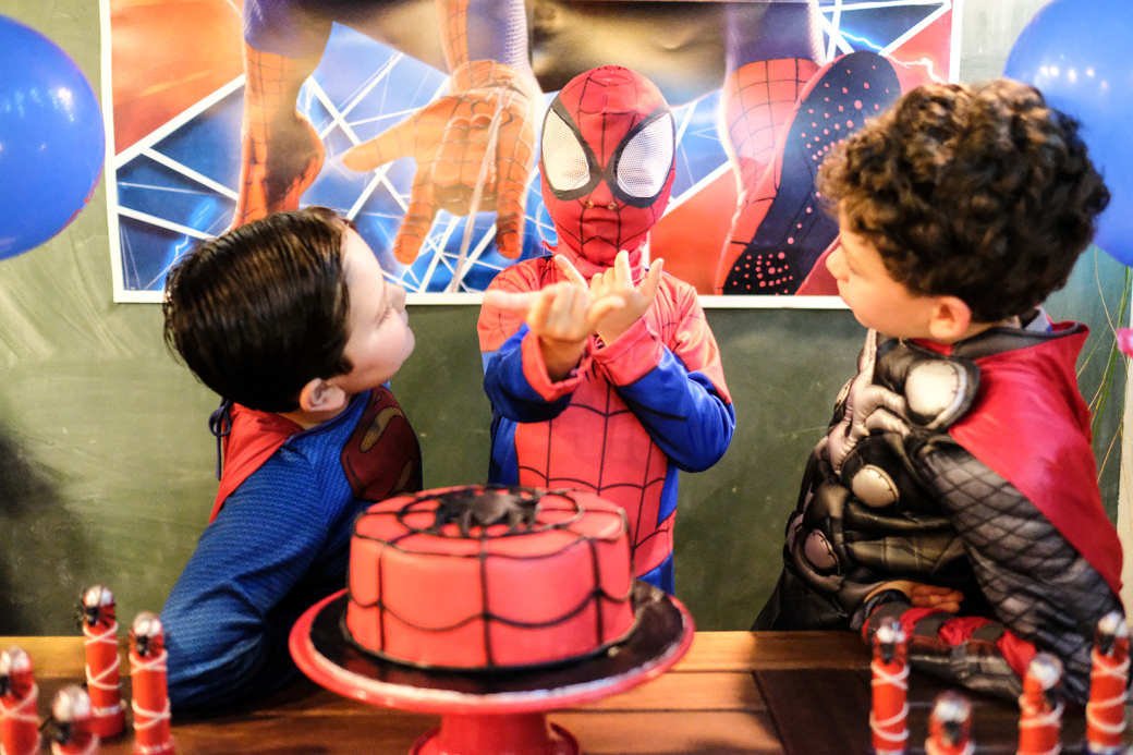 aniversario infantil fotografia Emerson Homem Aranha