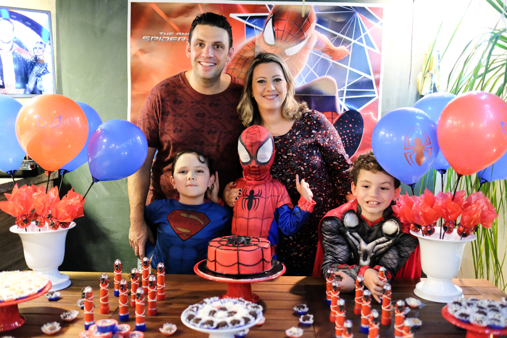 aniversario infantil fotografia Emerson Homem Aranha