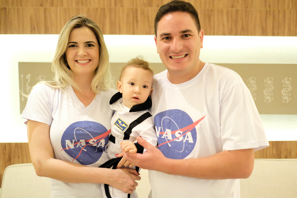 Aniversário 1 ano Benicio camila kobata festa nasa