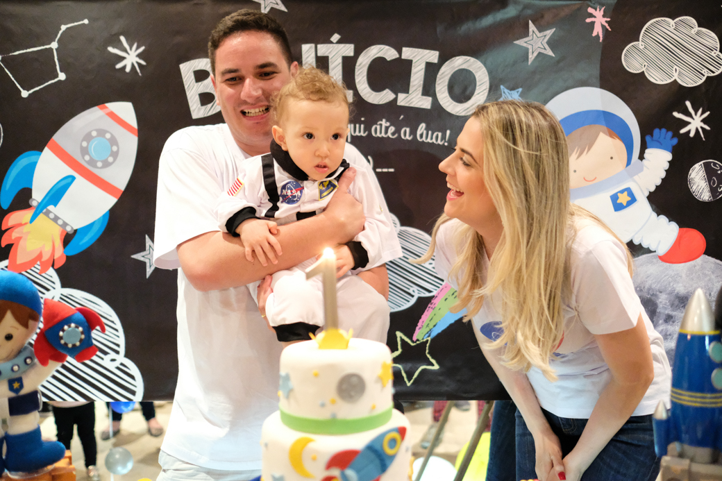 Aniversário 1 ano Benicio camila kobata festa nasa