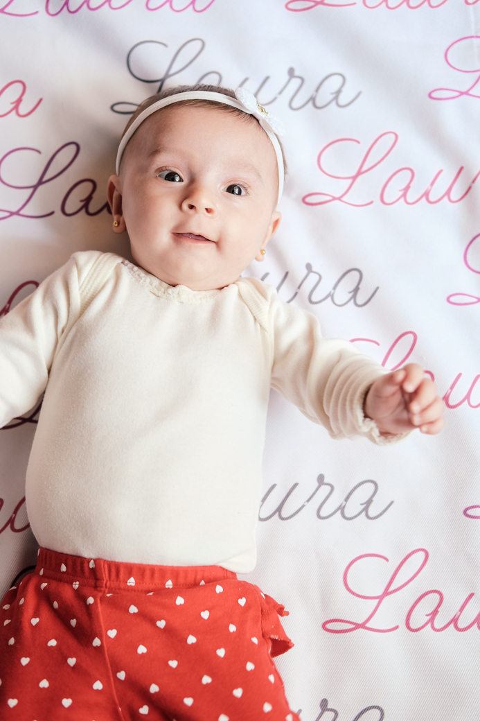 Ensaio familia bebe infantil Laura quarto mes natal