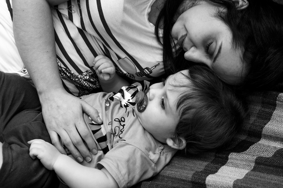 descansar com a mamãe é tudo de bom