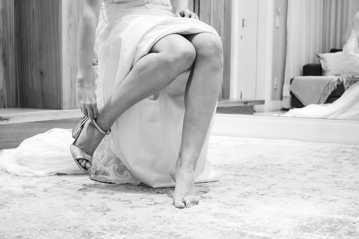 Sapatos representam muito no casamento