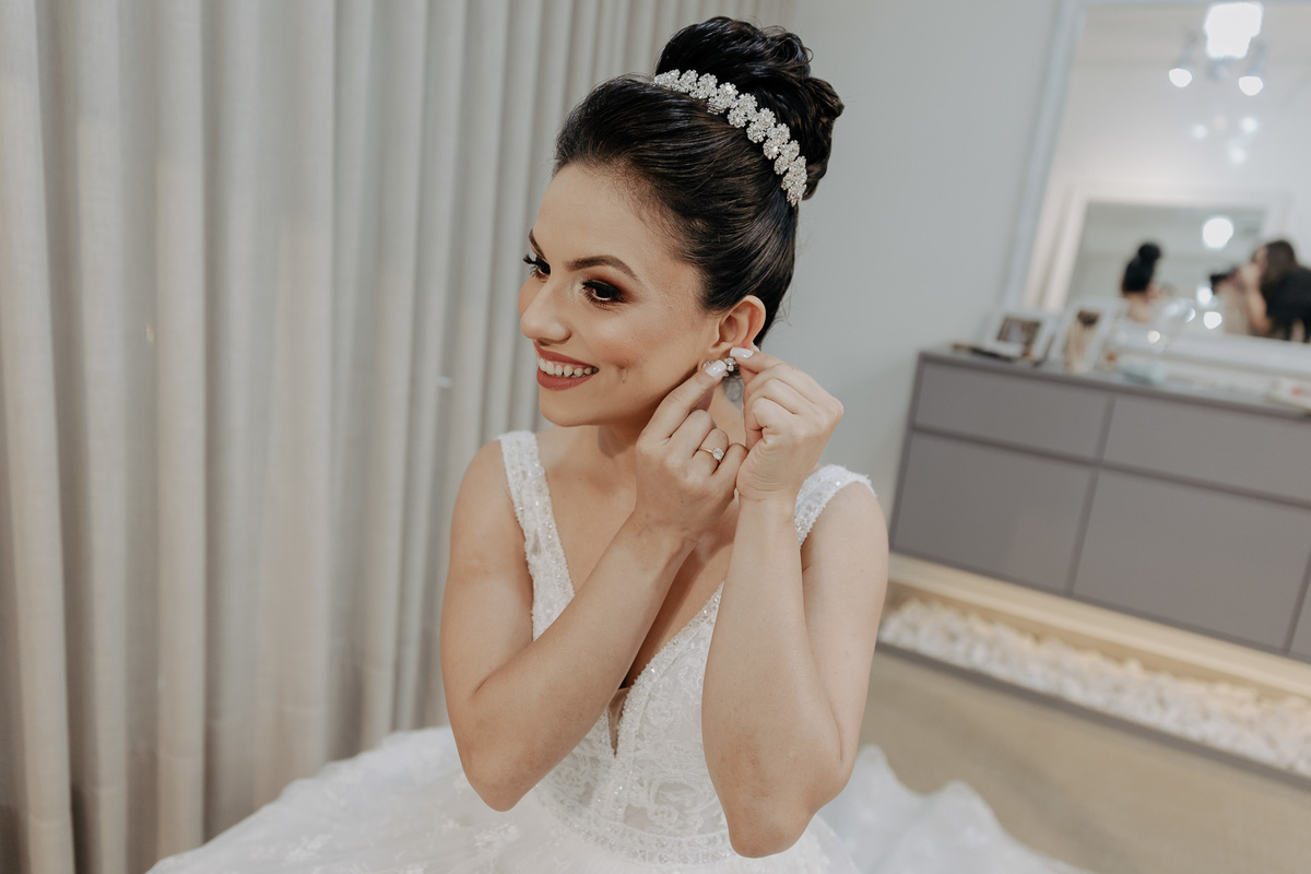 PREPARACAO DA BELEZA DA NOIVA DANI REALIZADA NO STUDIO K EM MARINGA PARANA