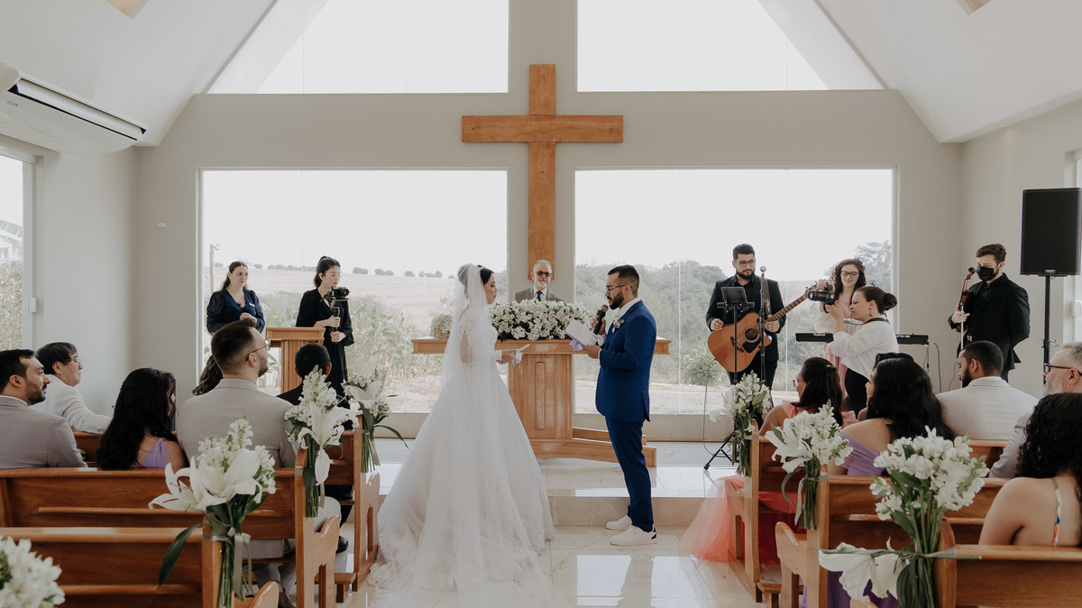 CERIMONIA DE CASAMENTO NA CAPELA DO LALINDA EVENTOS EM MARINGA PARANA