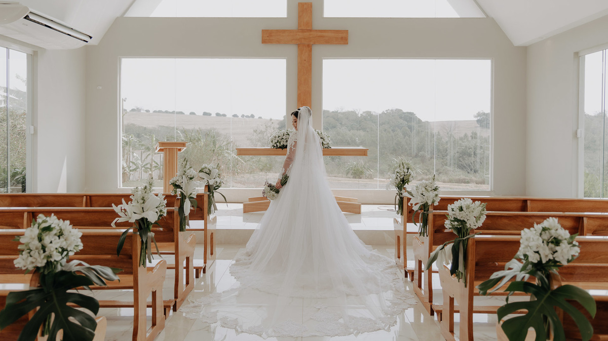 CERIMONIA DE CASAMENTO NA CAPELA DO LALINDA EVENTOS EM MARINGA PARANA