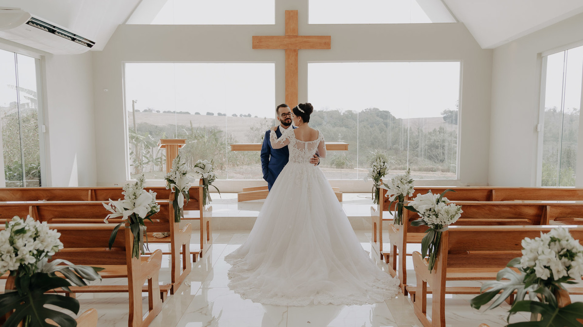 CERIMONIA DE CASAMENTO NA CAPELA DO LALINDA EVENTOS EM MARINGA PARANA