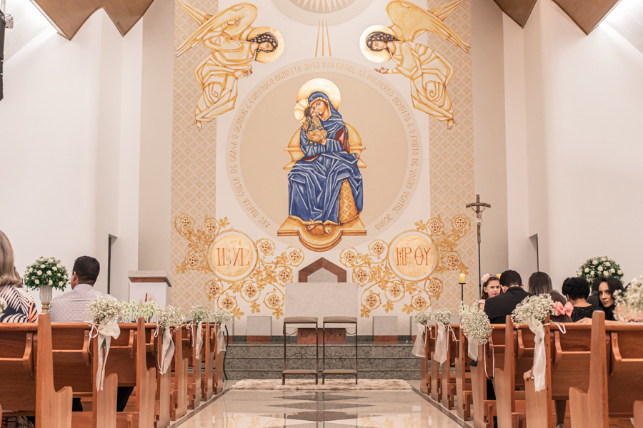 CERIMONIA DE CASAMENTO NA CAPELA IRMA DULCE EM MARINGA NO PARANA