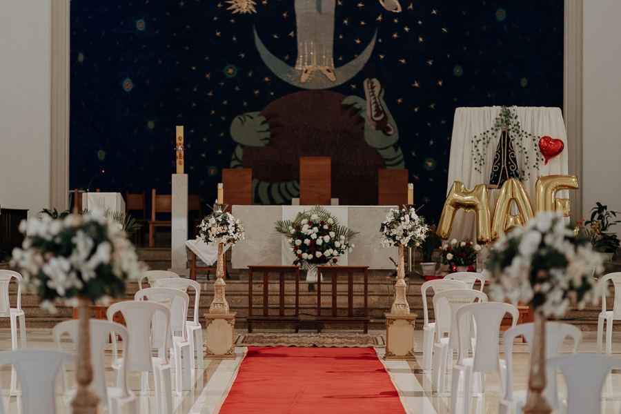 CERIMONIA DE CASAMENTO CATOLICA REALIZADO NA PAROQUIA NOSSA SENHORA APARECIDA EM MANDAGUARI PARANA E FOTOGRAFADO POR LUCAS DREHER E ALINE DREHER