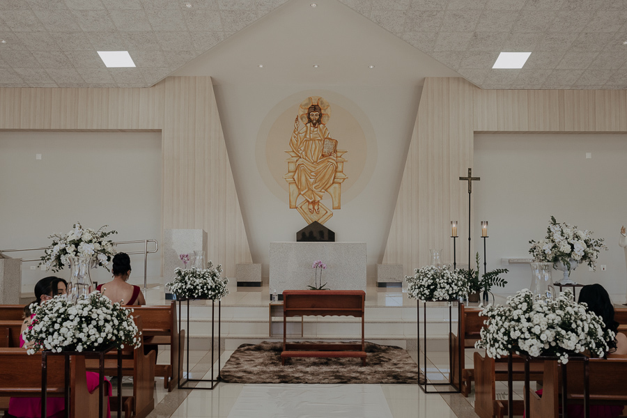 LINDO CASAMENTO COM CERIMÔNIA CATÓLICA REALIZADO NA CAPELA JOÃO PAULO SEGUNDO EM SARANDI NO PARANA E FOTOGRAFADO POR LUCAS DREHER E ALINE DREHER