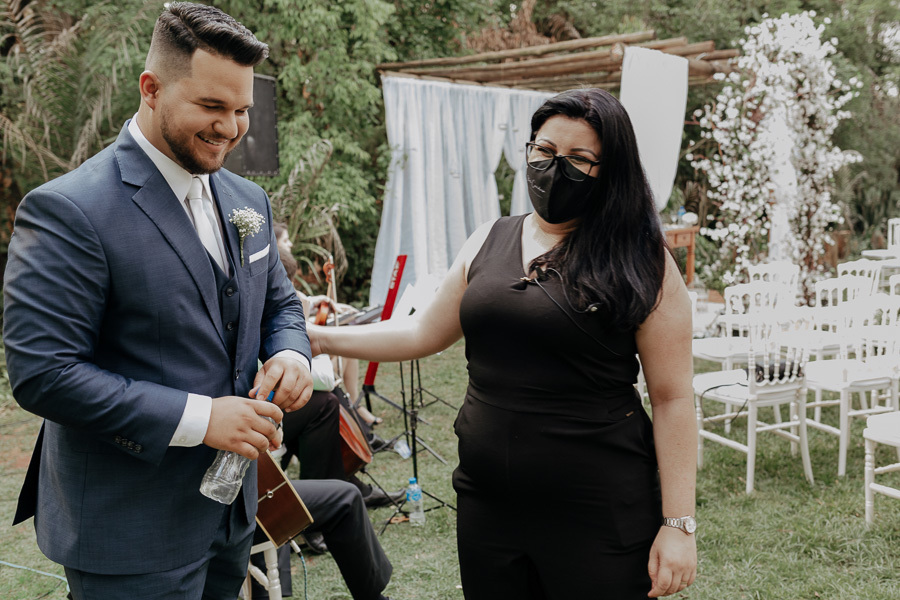 CERIMONIA DE CASAMENTO DURANTE O DIA REALIZADO NO RECANTO PARAISO EM MARINGA NO PARANA E FOTOGRAFADO POR LUCAS DREHER E ALINE DREHER