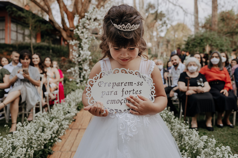 CERIMONIA DE CASAMENTO DURANTE O DIA REALIZADO NO RECANTO PARAISO EM MARINGA NO PARANA E FOTOGRAFADO POR LUCAS DREHER E ALINE DREHER