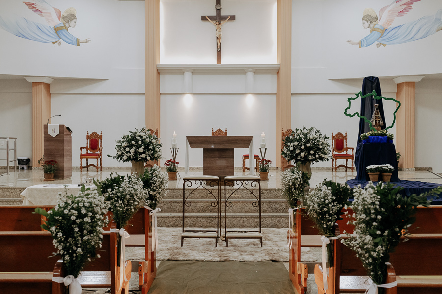 CERIMONIA DE CASAMENTO CATOLICA REALIZADA NA IGREJA SAGRADO CORACAO DE JESUS EM MARINGA PARANA E FOTOGRAFADO POR LUCAS DREHER E ALINE DREHER