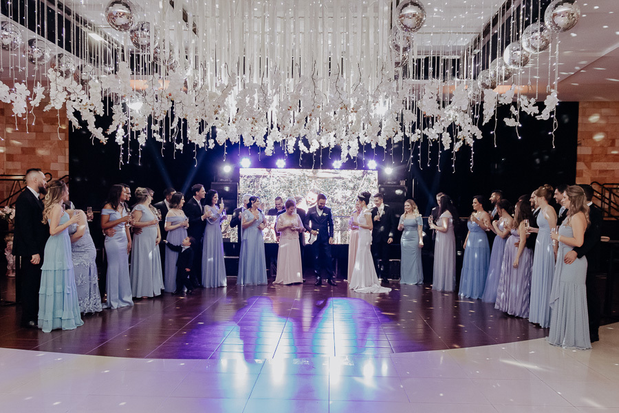 RECEPCAO DE CASAMENTO REALIZADA NA AFMM ASSOCIACAO DOS FUNCIONARIOS MUNICIPAIS DE MARINGA EM MARINGA NO PARANA E FOTOGRAFADO POR LUCAS DREHER