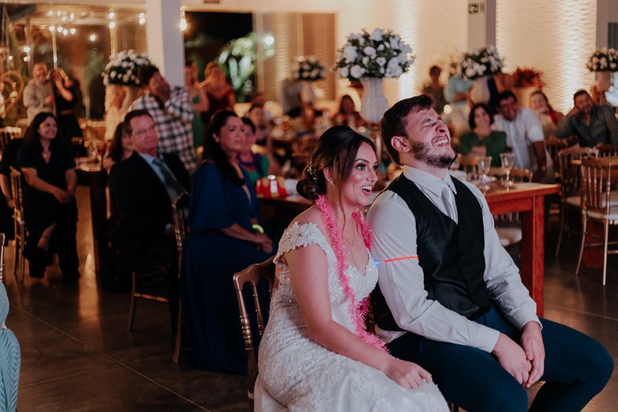 RECEPÇÃO DE CASAMENTO REALIZADO NO SALAO DO MANANCIAL VALE AZUL EM SARANDI NO PARANA