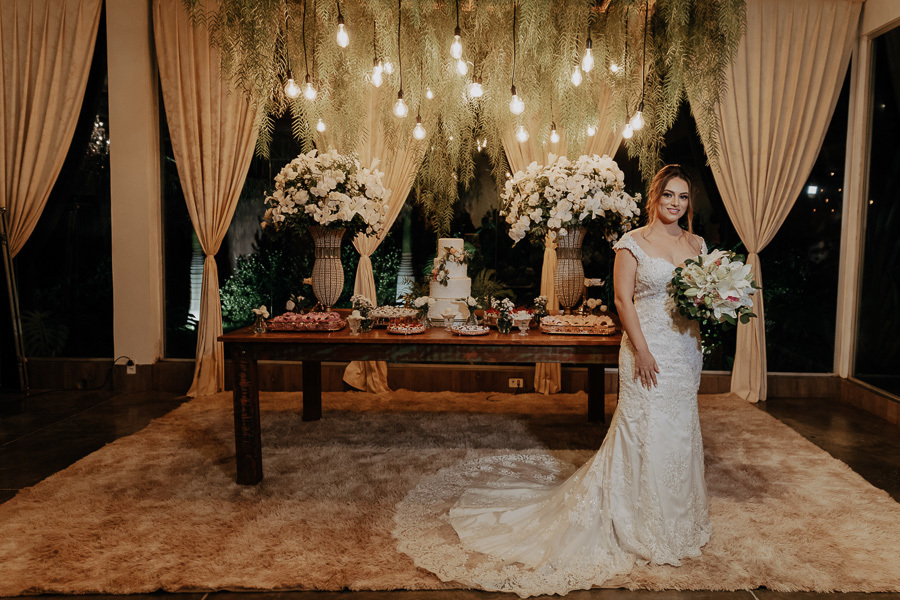 RECEPÇÃO DE CASAMENTO REALIZADO NO SALAO DO MANANCIAL VALE AZUL EM SARANDI NO PARANA