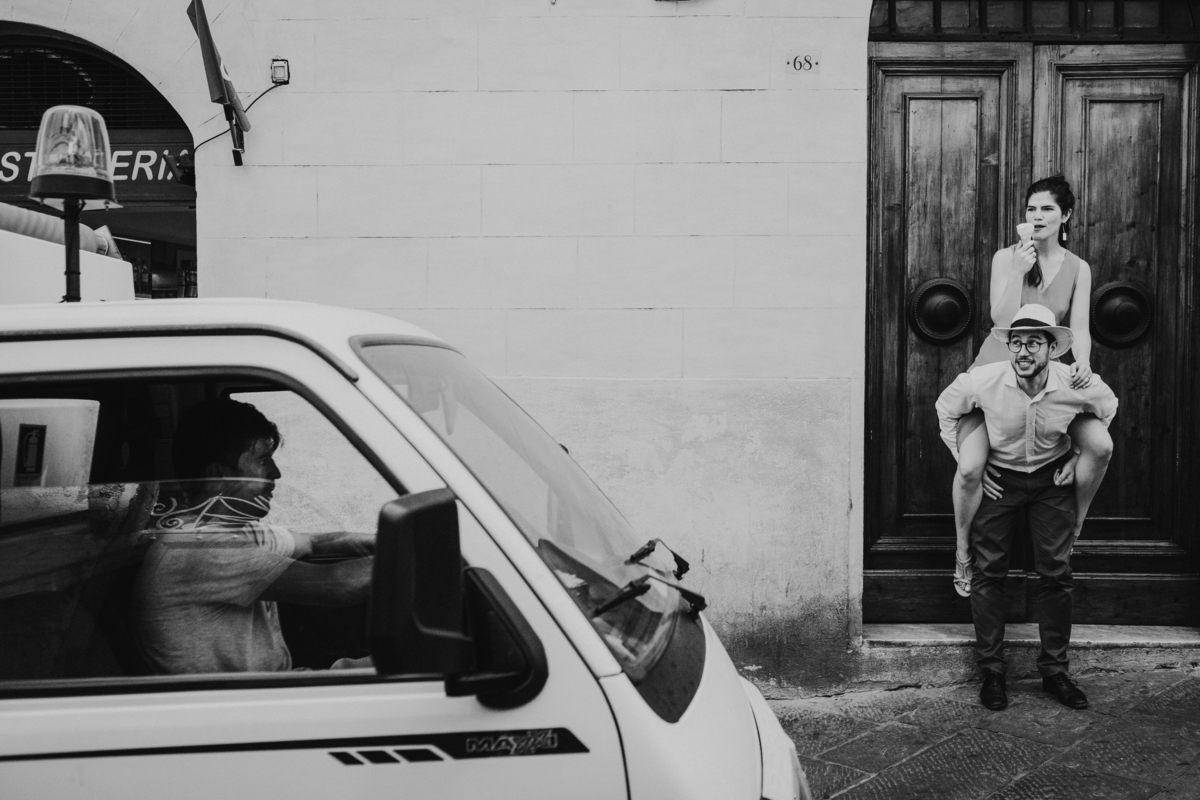 Sessão de namoro na Toscana