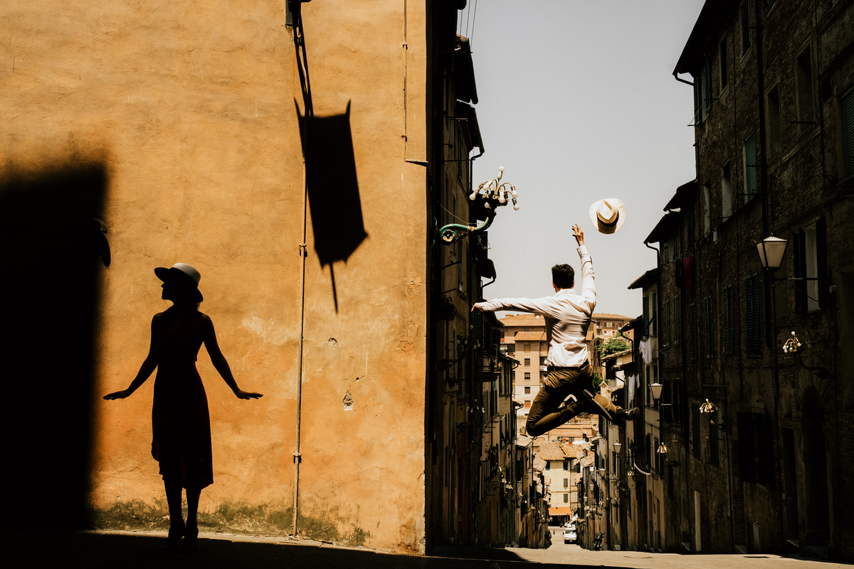 Sessão de namoro na Toscana