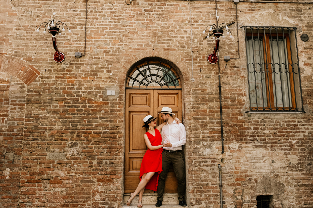 Sessão de namoro na Toscana