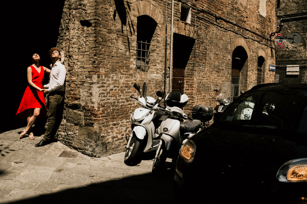 Sessão de namoro na Toscana