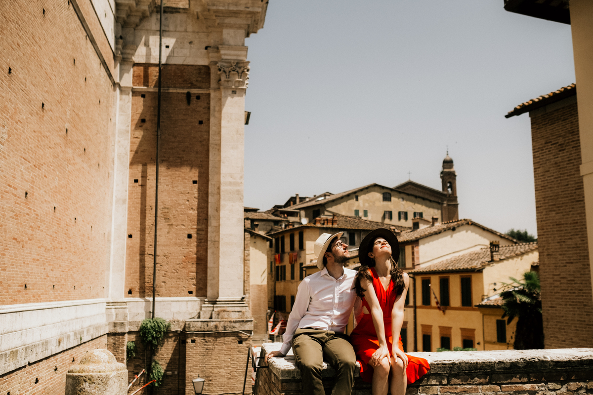 Sessão de namoro na Toscana