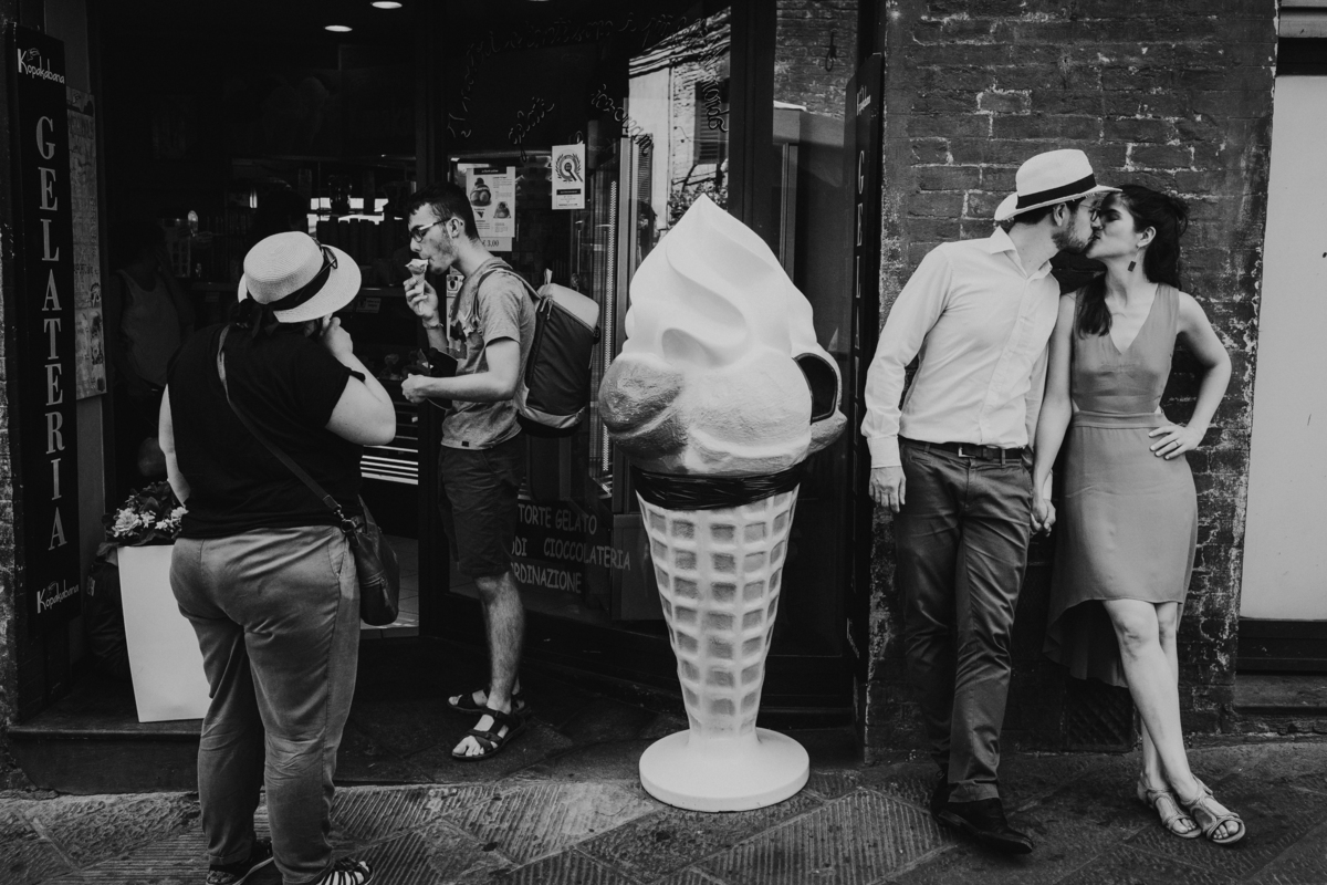 Sessão de namoro na Toscana