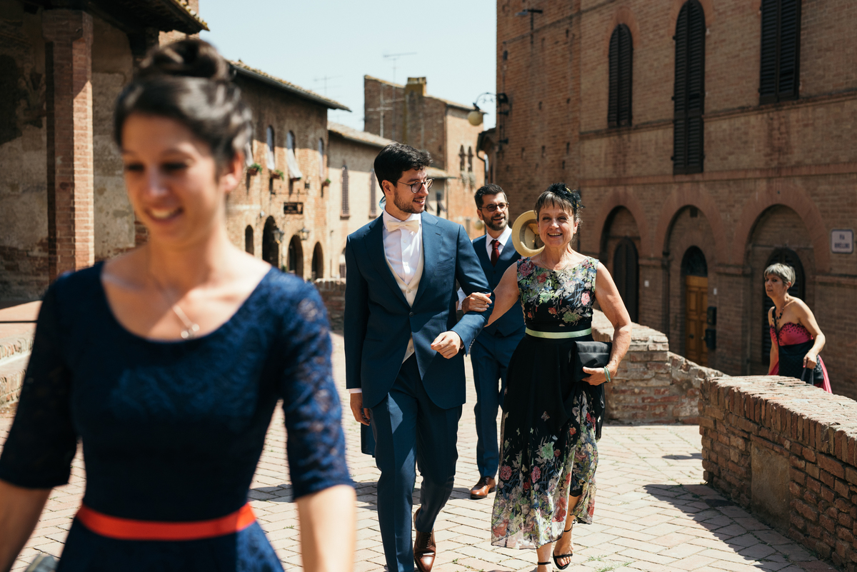 Cerimónia de casamento em Certaldo Alto