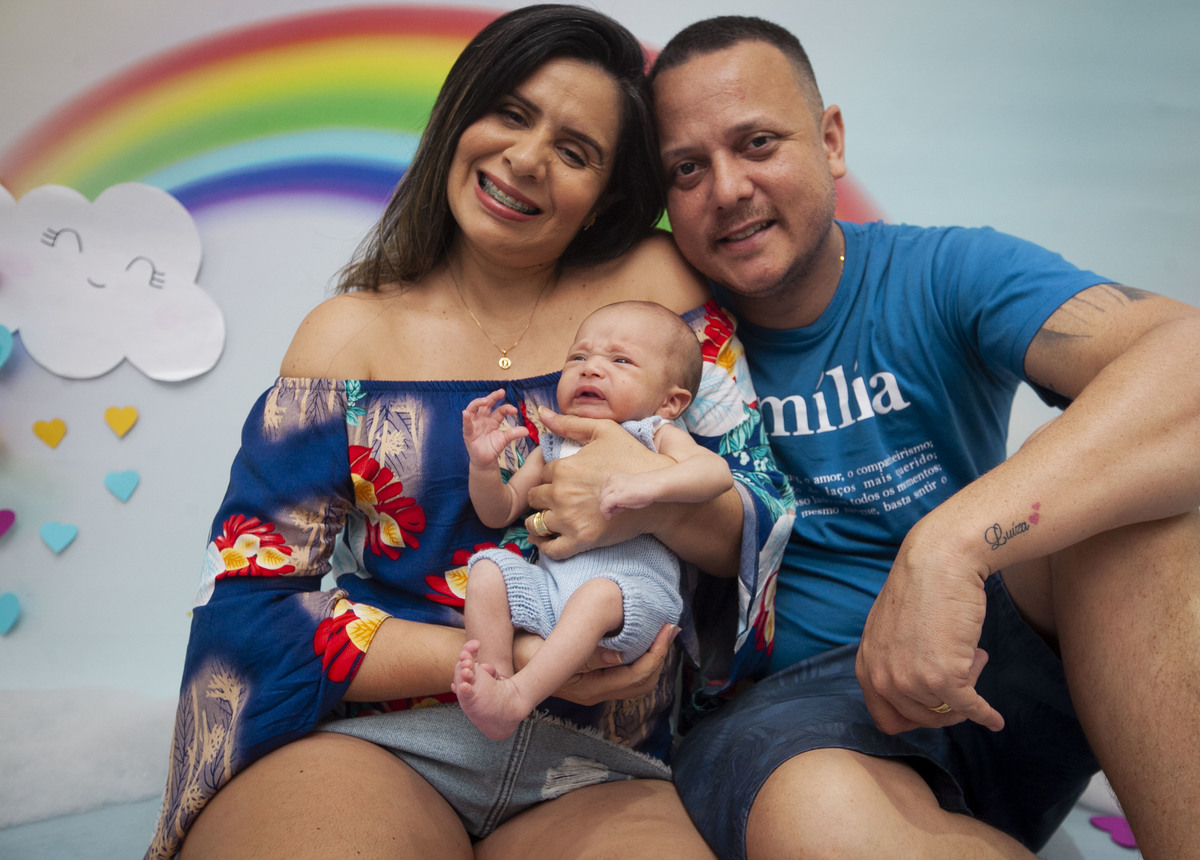 Ensaio infantil Chuva de Benção