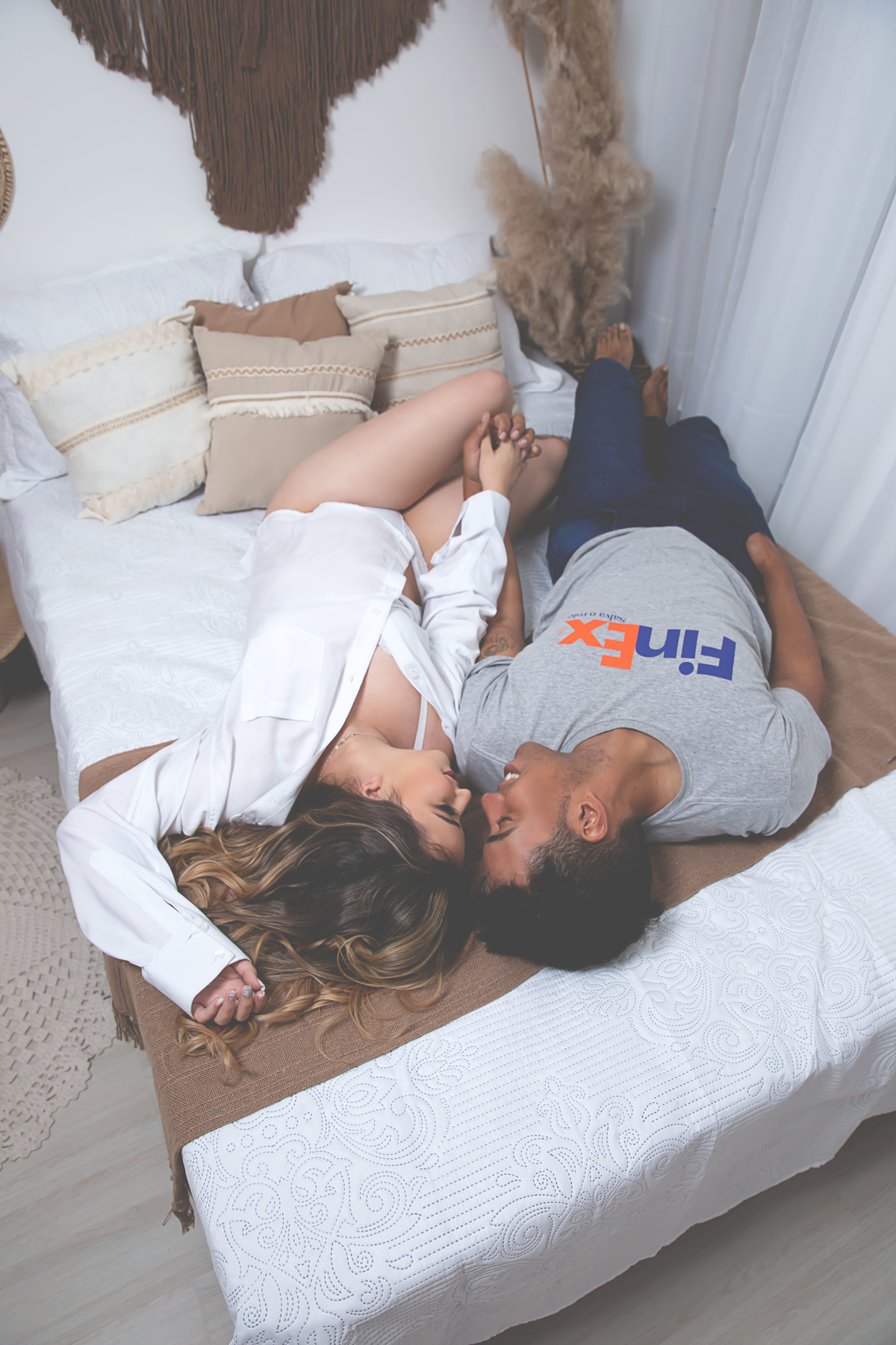 Pose de casal deitados