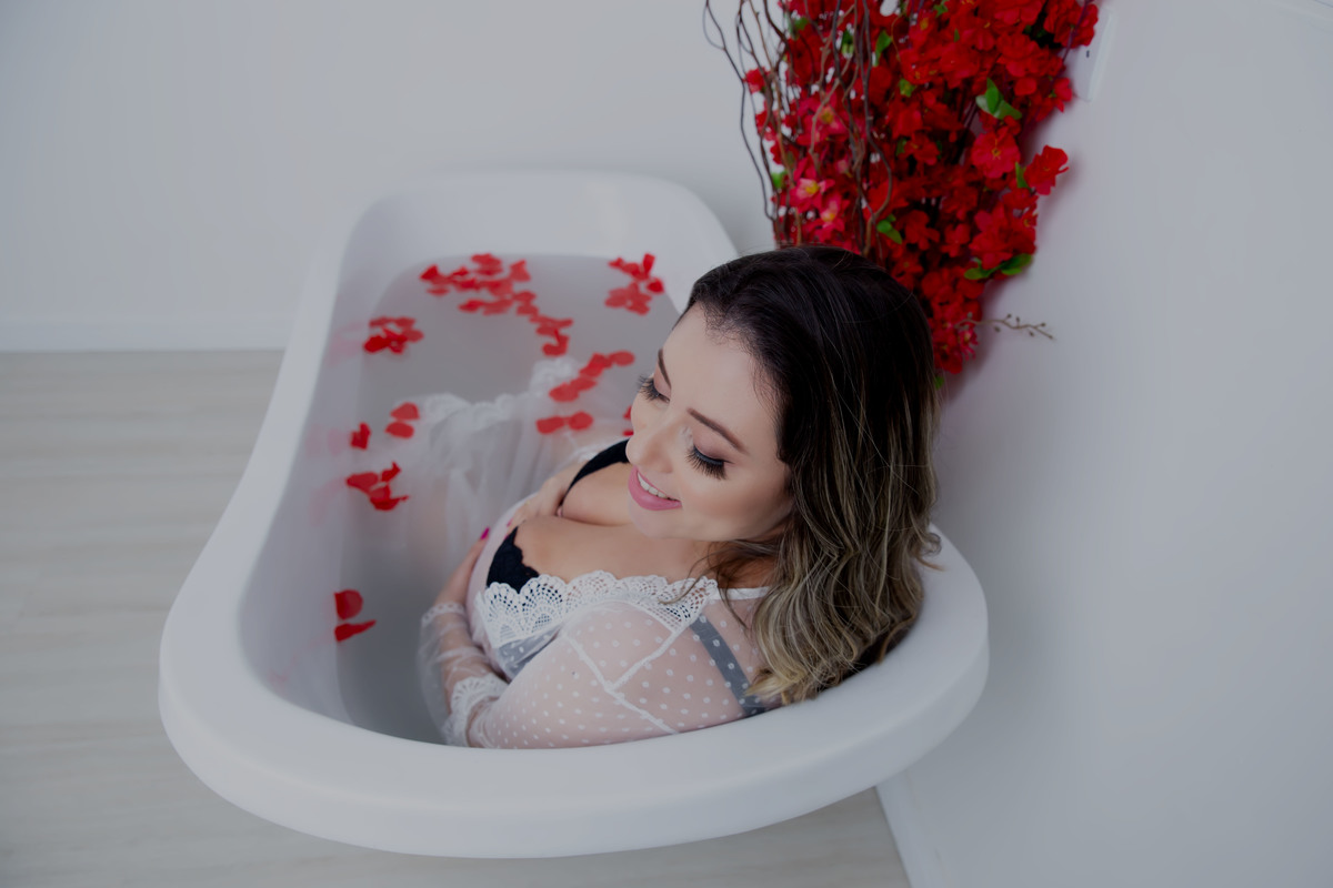 Ensaio Banheira gestante