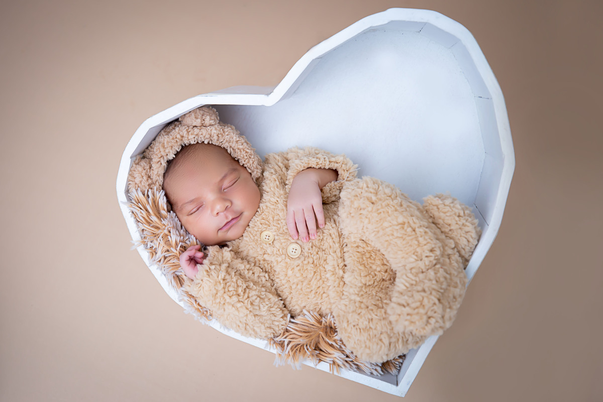 Fotografia com prop de coração