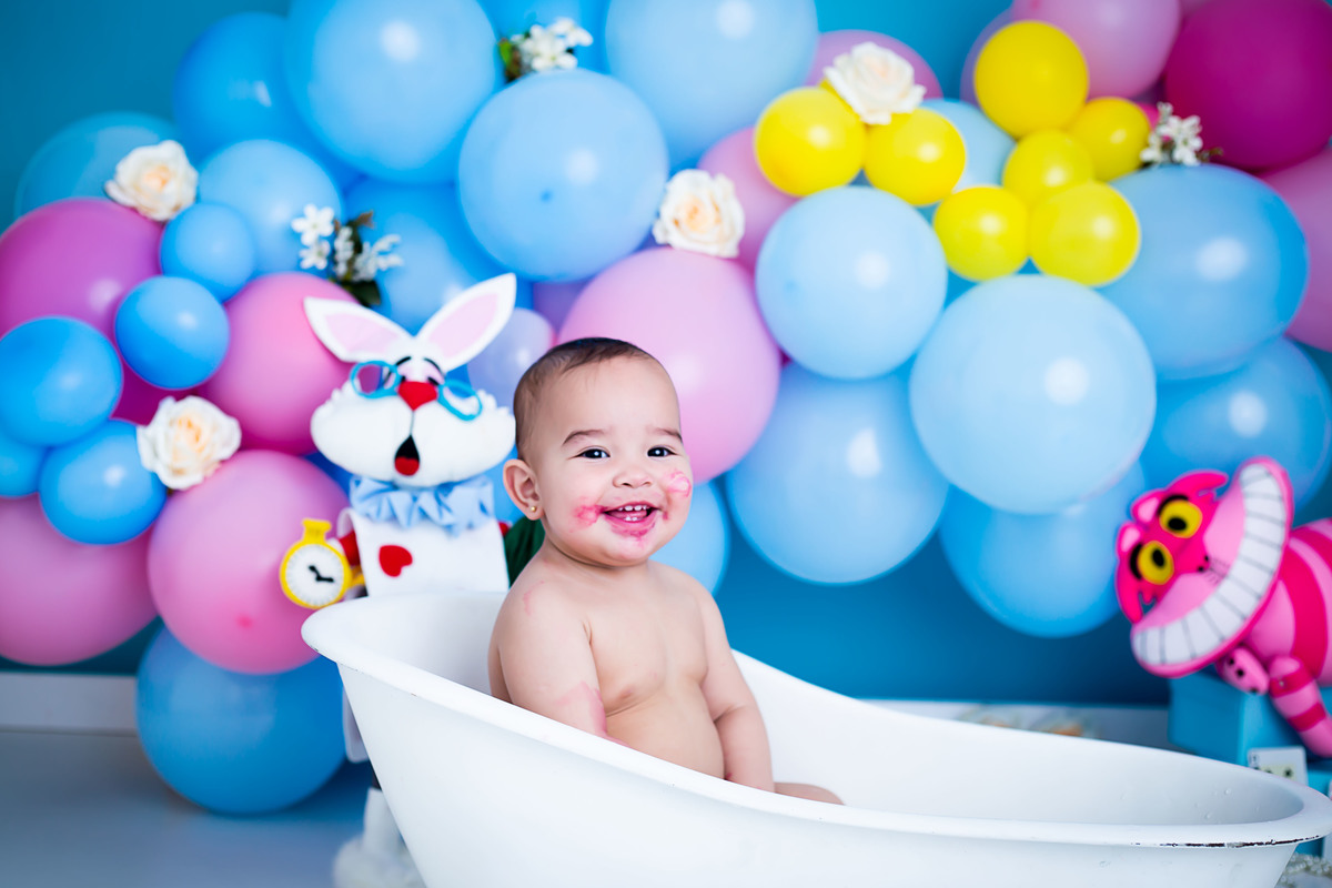 A hora do banho é a mais divertida